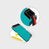 Circuit board graphic with battery pack underneath, highlighting a black connector on the bottom right